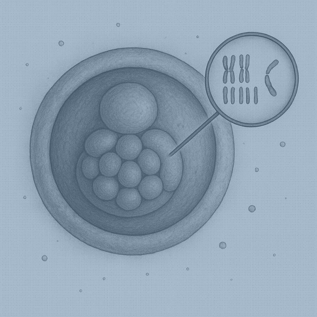 Aneuploidy screening (PGT-A) genetic testing of embryos before IVF transfer at Genesis Athens.
