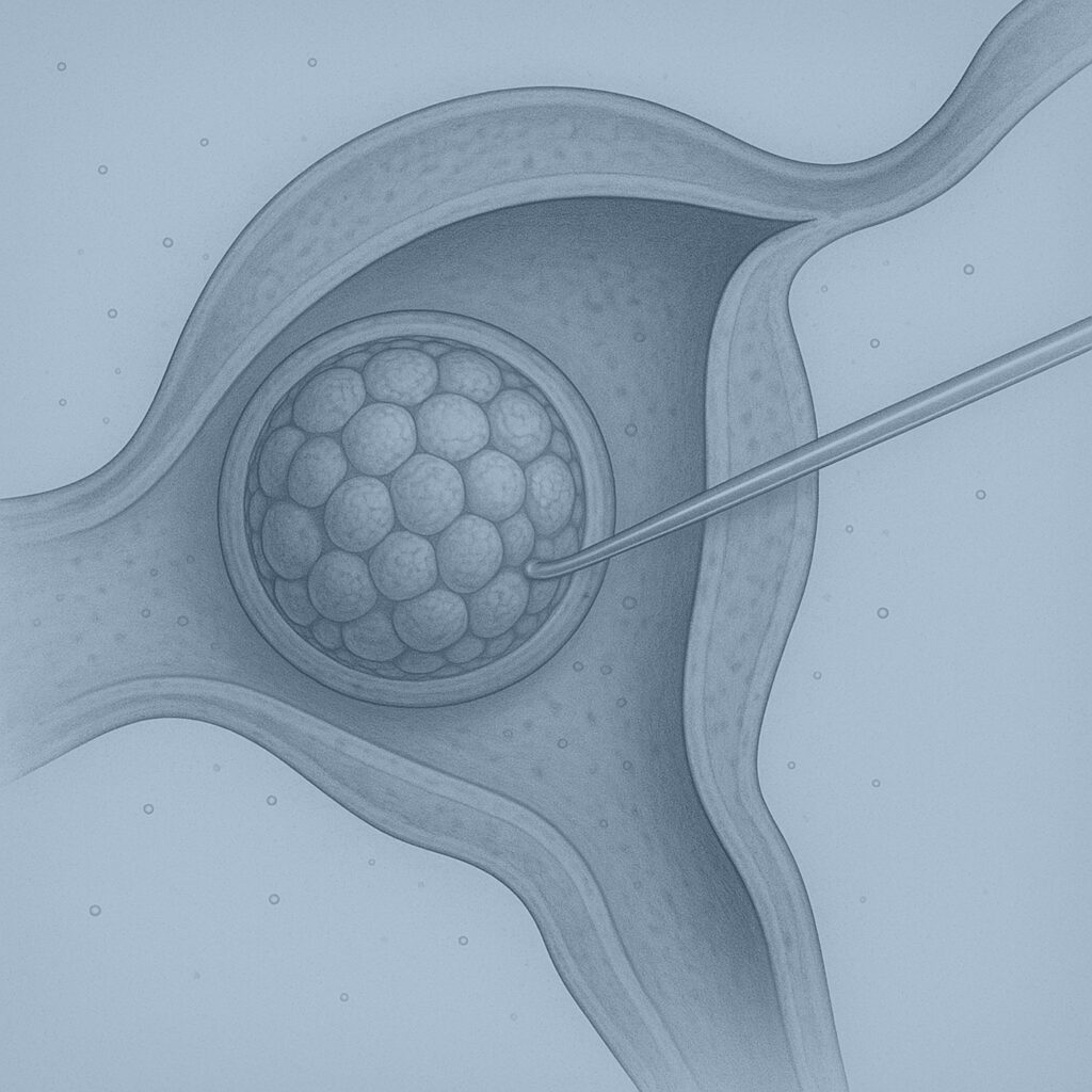 Gamete and zygote intrafallopian transfer (GIFT/ZIFT) fertility techniques at Genesis Athens.