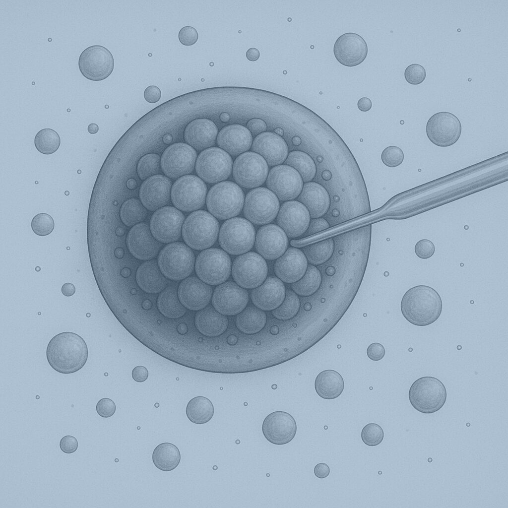 In vitro maturation (IVM) procedure at Genesis Athens fertility clinic.